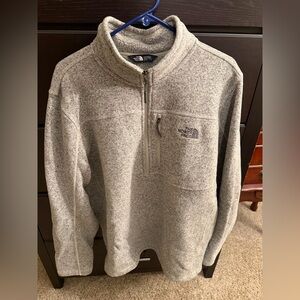 The North Face Men's Zip-Up Gray Sweater